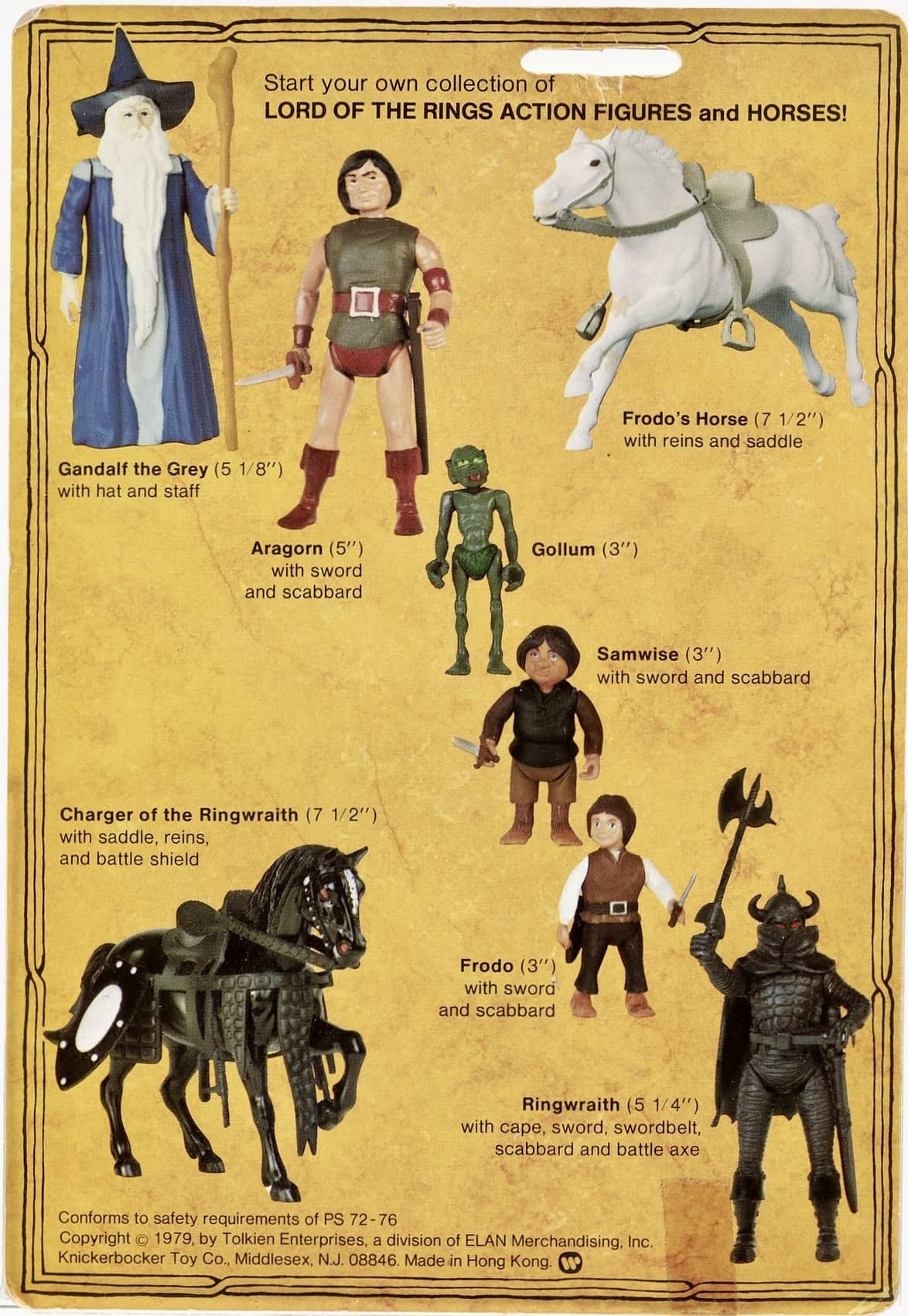 knickerbocker lord of the rings toys